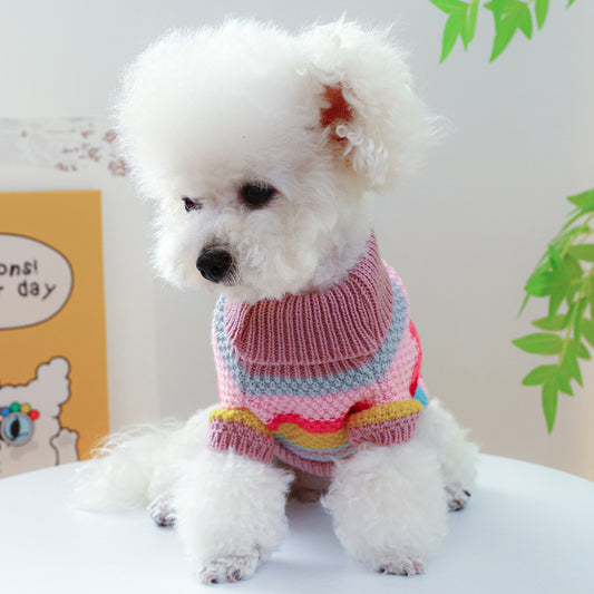 Pet Ring Comfortable Color Stripes Colorful