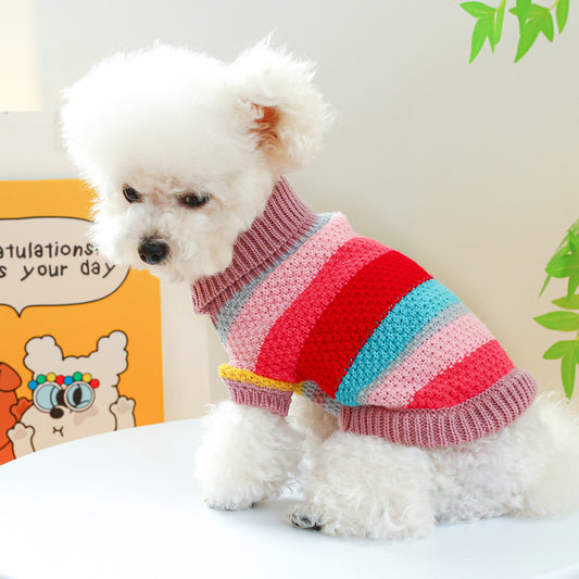 Pet Ring Comfortable Color Stripes Colorful